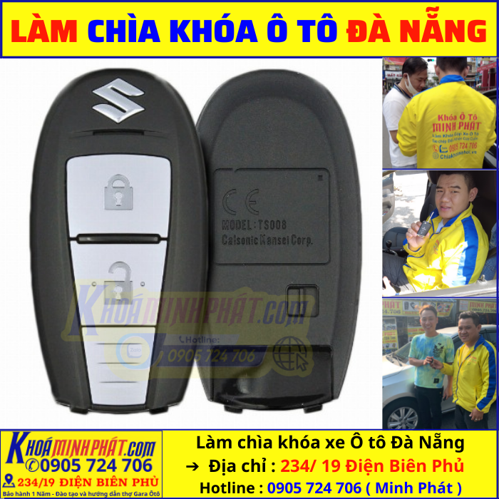 Thay vỏ chìa khóa remote xe Suzuki Swift Đà Nẵng
