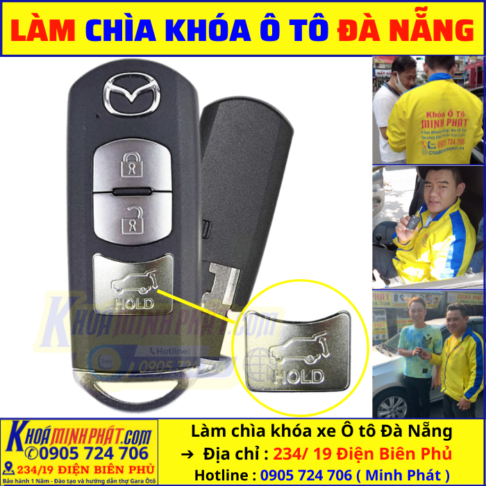 Thay vỏ khóa xe Mazda CX8 tại Đà Nẵng