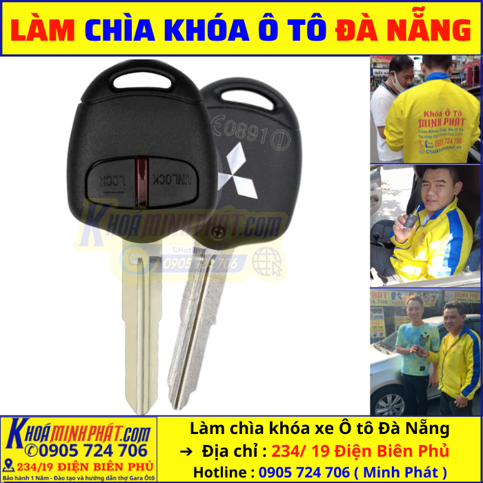Thay vỏ chìa khóa xe Triton tại Đà Nẵng
