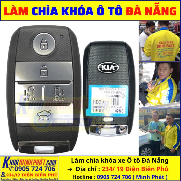 Thay vỏ khóa xe Kia Sedona tại Đà Nẵng