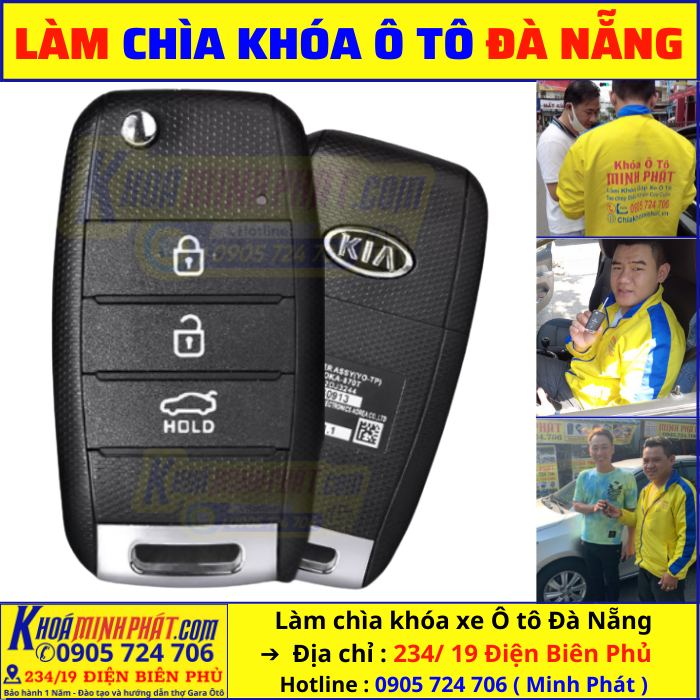 Thay vỏ khóa xe Kia Rondo tại Đà Nẵng