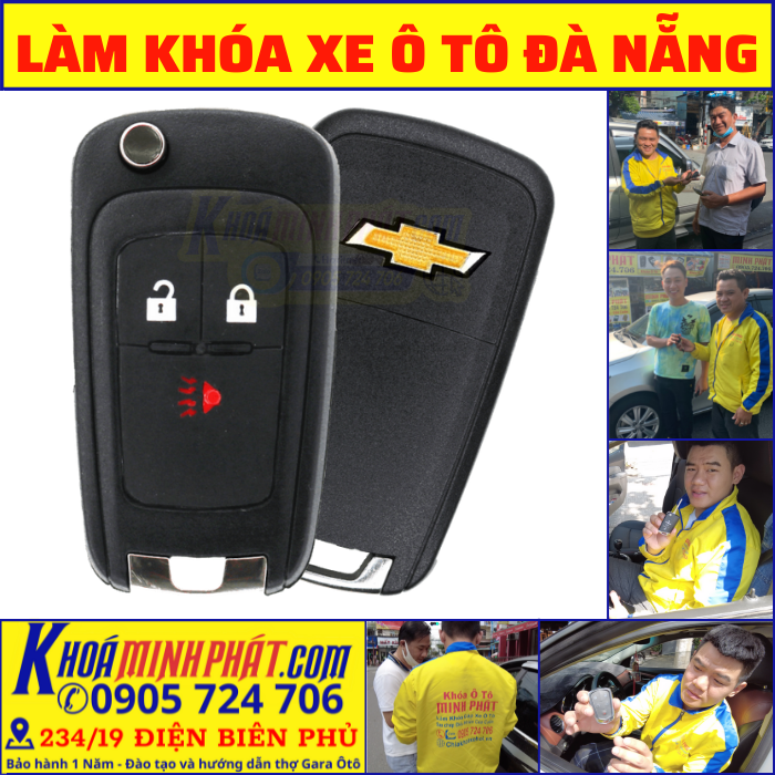 Thay vỏ remote xe Chevrolet Spark ltz tại Đà Nẵng