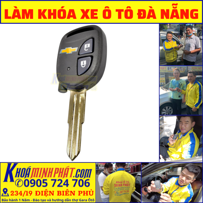 Thay vỏ remote xe Chevrolet Spark tại Đà Nẵng