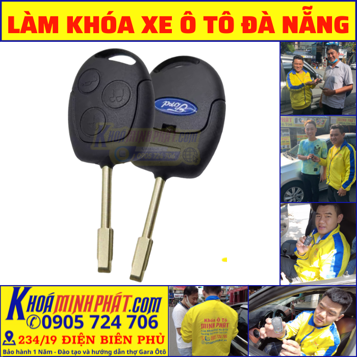 Thay vỏ chìa khóa xe Ford Transit tại Đà nẵng