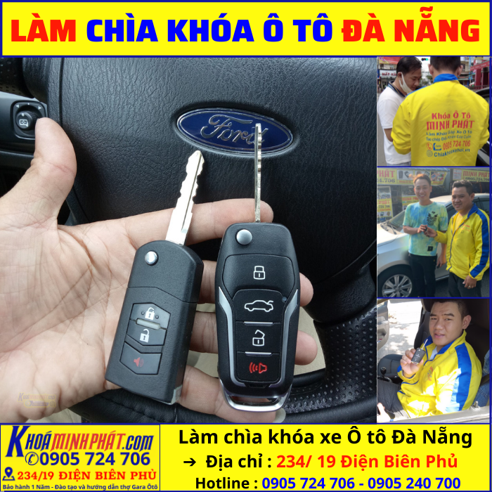 Thay vỏ remote xe Ford Escape tại Đà Nẵng