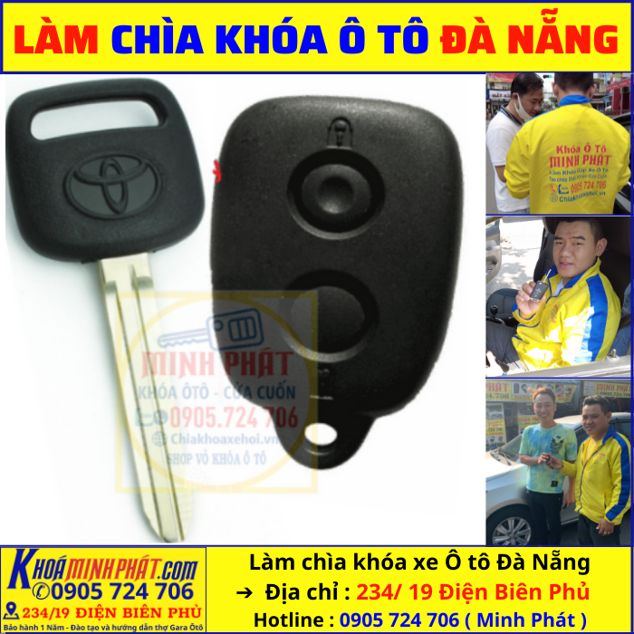 Thay vỏ khóa xe Toyota Avanza tại Đà Nẵng
