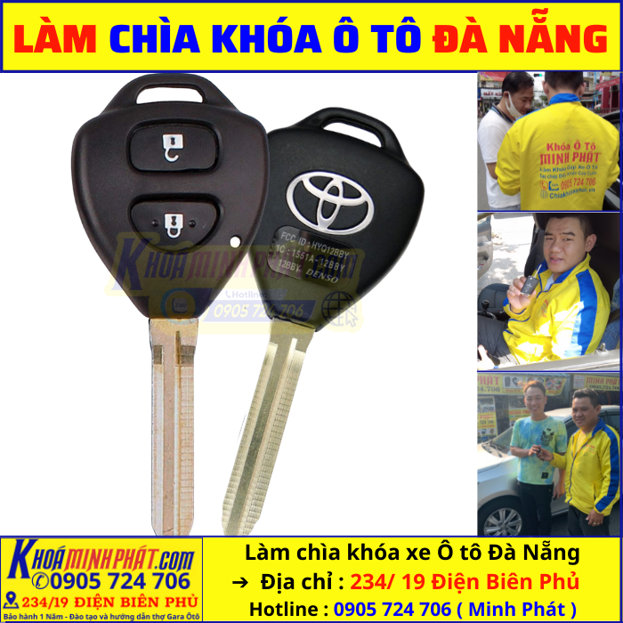 Thay vỏ khóa xe Toyota Fortuner tại Đà Nẵng