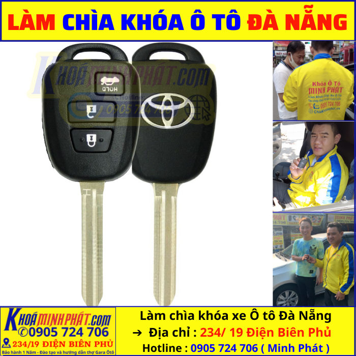 Thay vỏ chìa khóa ô tô Toyota Avanza Đà Nẵng