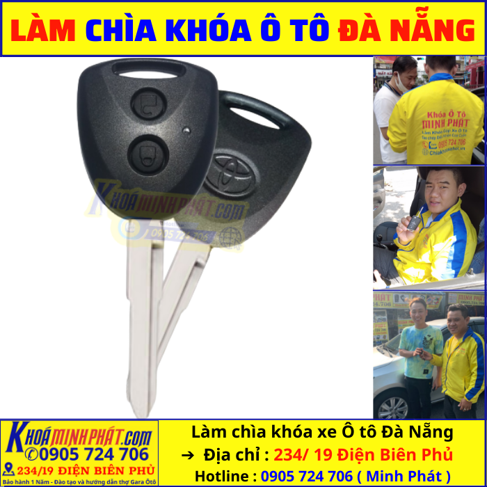 Thay vỏ remote xe ô tô Toyota Avanza Đà Nẵng
