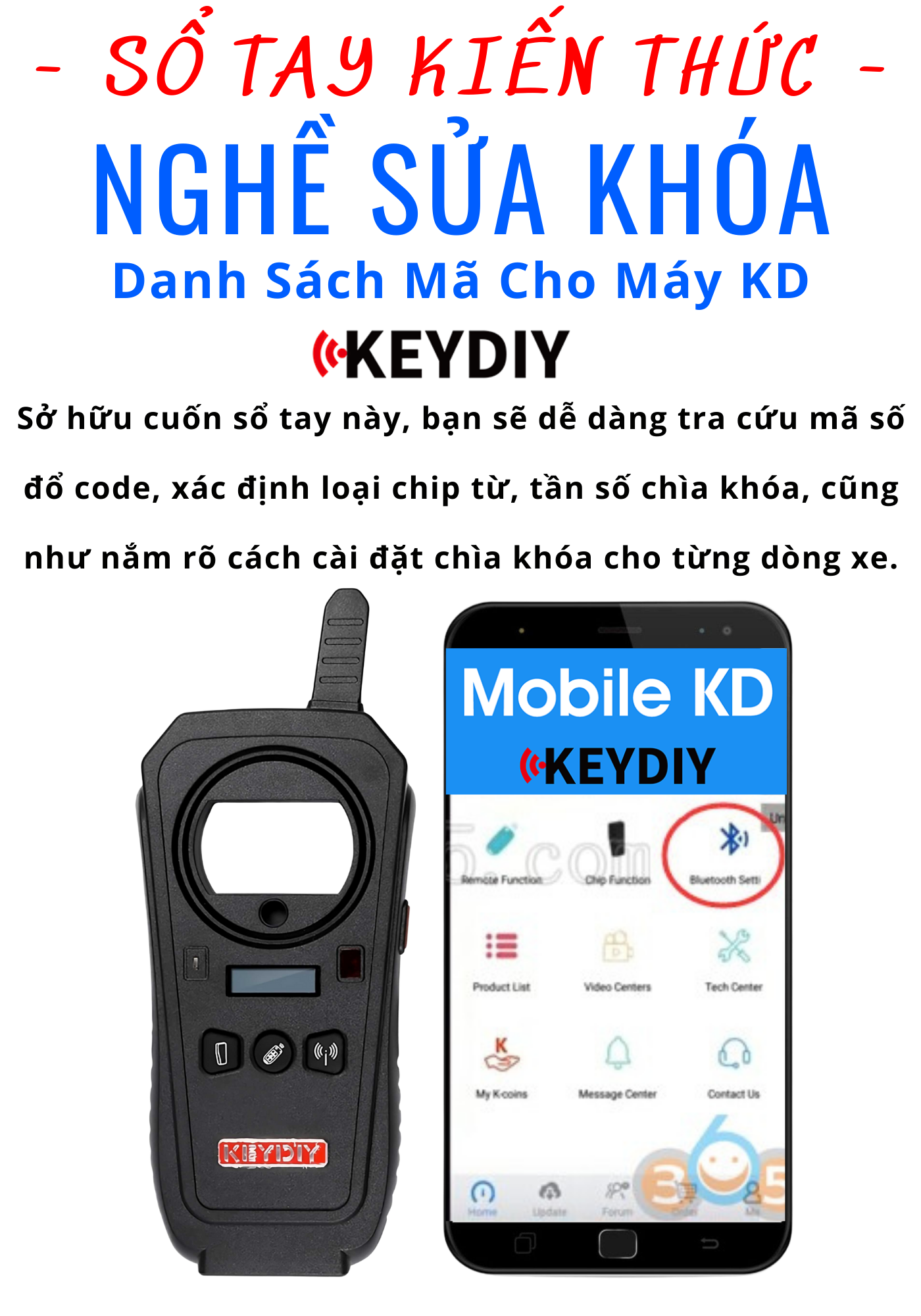 Sách hướng dẫn sử dụng máy làm chìa khóa xe ô tô Keydiy KD keytool - dậy nghề sửa khóa ô tô