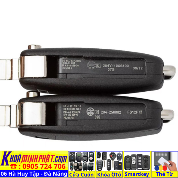 Vỏ Chìa khoá cho xe Audi A3 A4 A5 A6 A7 A8 Q2 Q3 Q4 Q5 Q7 Q8 TT R8 S3 RS3 S4 RS4 S5 RS5 S6 RS6 S7 RS7 SQ5 RSQ3 SQ7 V951 - Sửa Khoá Đà Nẵng 24H - Thợ Làm Khoá Gần Đây