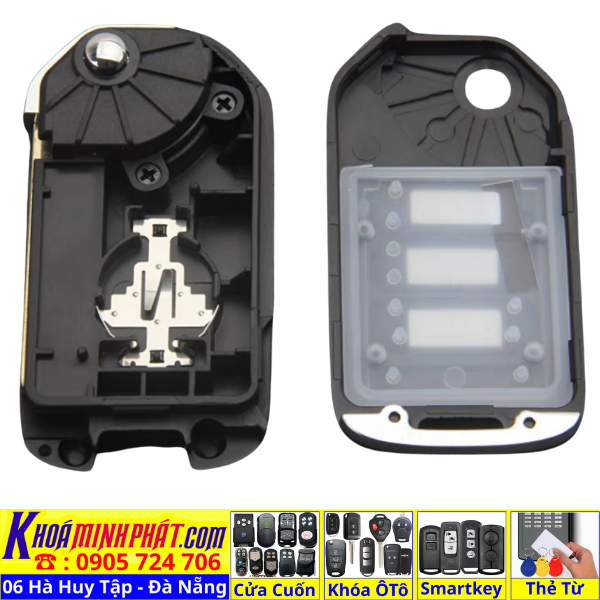 Vỏ Chìa Khoá độ gập điều khiển xe ô tô Honda City, Brio, Civic V33 - Sửa Khoá Đà Nẵng 24H - Thợ Làm Khoá Gần Đây