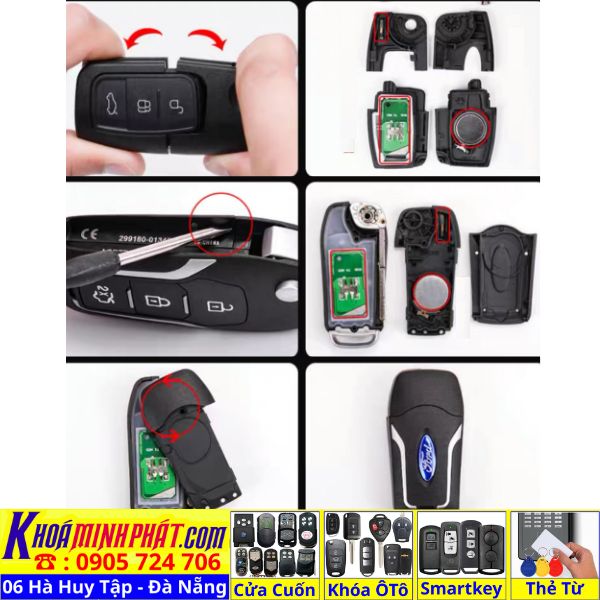 Vỏ Độ Chìa khóa xe Ford Focus, Fiesta, Momdeo Ecosport V26 nâng cấp remote - Sửa Khoá Đà Nẵng 24H - Thợ Làm Khoá Gần Đây