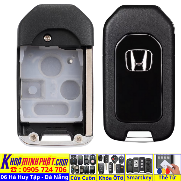 Vỏ Chìa khoá Honda Civic, CRV, City, Accord Odyssey Jazz fit độ gập V32 - Sửa Khoá Đà Nẵng 24H - Thợ Làm Khoá Gần Đây