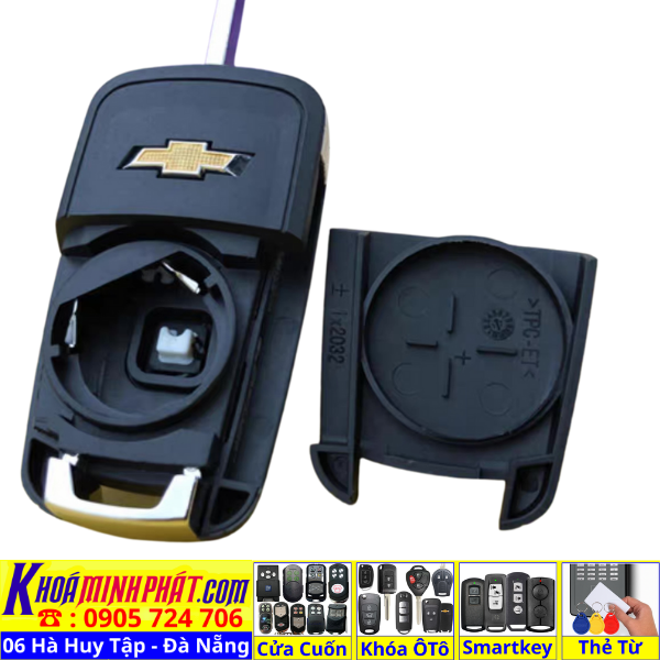 Vỏ chìa khoá xe CHEVROLET CRUZE 3 nút V10 - Sửa Khoá Đà Nẵng 24H - Thợ Làm Khoá Gần Đây