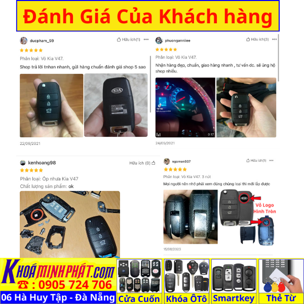 [ GIÁ HUỶ DIỆT ] Vỏ Chìa Khoá remote xe Kia Morning, Soluto, Cerato, Sportage, Seltos, Optima, Rio, Rondo V47 - Sửa Khoá Đà Nẵng 24H - Thợ Làm Khoá Gần Đây