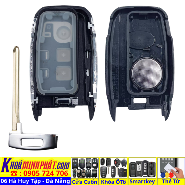 Vỏ Chìa Khoá Smartkey Xe Ô Tô Kia K3 K5 Cerato Forte Seltos Sonet Soluto Sportage Sorento Optima Rio Rondo Morning V49 - Sửa Khoá Đà Nẵng 24H - Thợ Làm Khoá Gần Đây