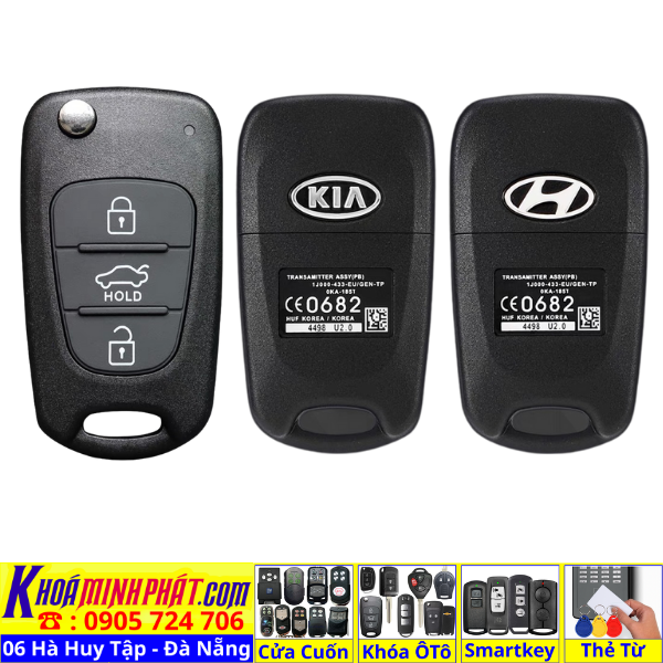 Vỏ Chìa Khóa remote xe Ô Tô Hyundai Accent, i10, i20, Elantra, Tucson, SantaFe, Avante, Solati, Verna V41 - Sửa Khoá Đà Nẵng 24H - Thợ Làm Khoá Gần Đây